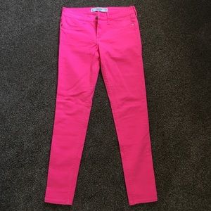 Bright Pink Abercrombie Skinny Jeans